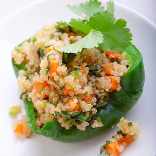 Quinoa Stuffed Bell Pepper Crop