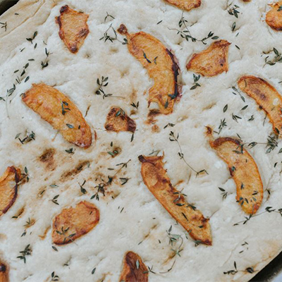 Peach 7 Thyme Focaccia